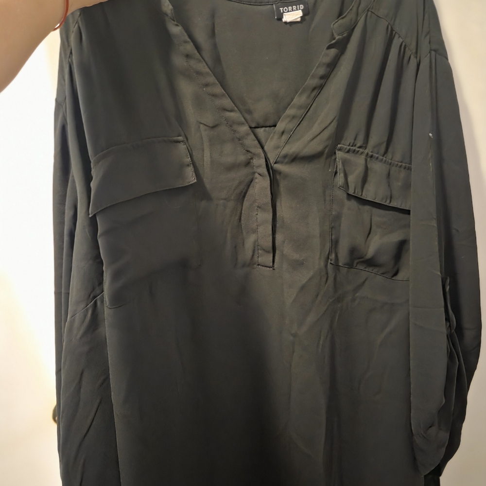 Torrid Black Blouse